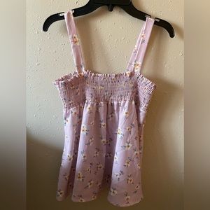 Peach Love California Lilac Floral Tank